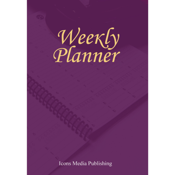 Weekly Planner - Front- Iconsmediapublishing.com