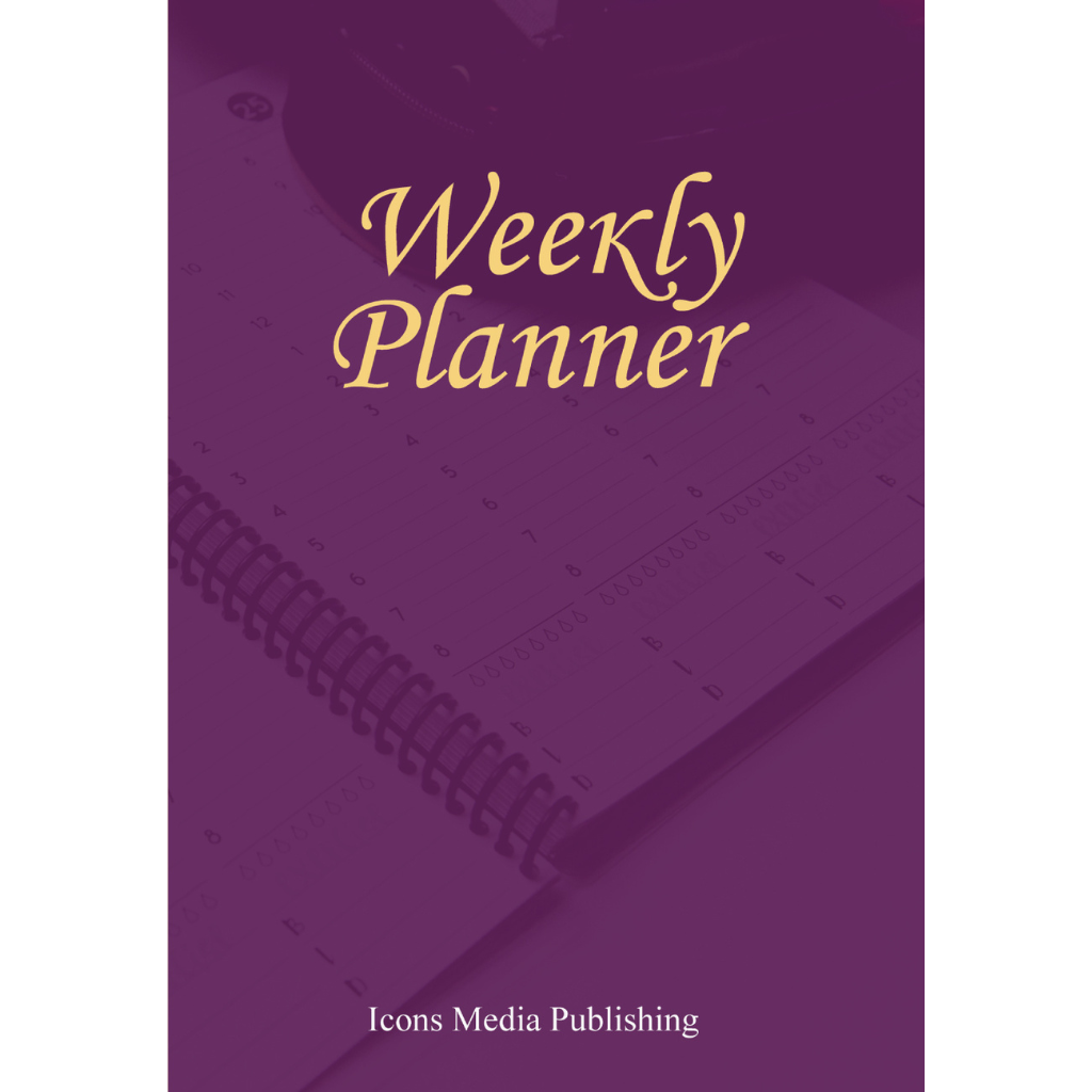 Weekly Planner - Front- Iconsmediapublishing.com