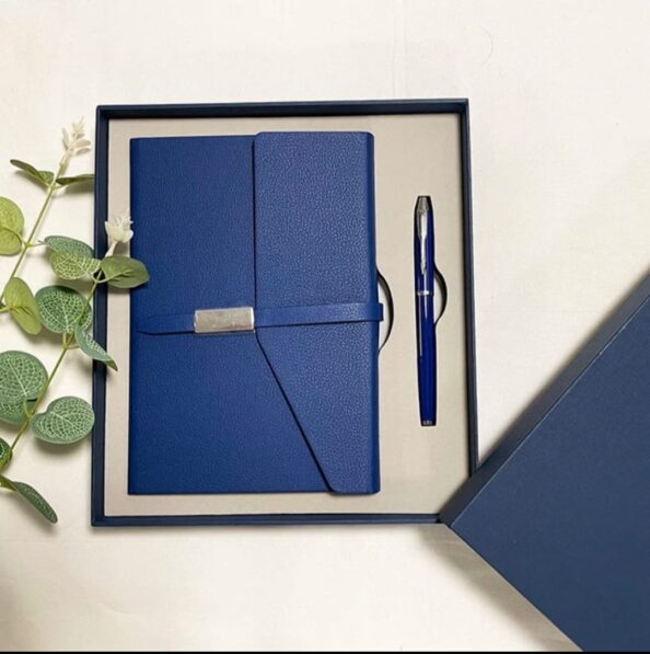 Sophisticated Navy Blue Notebook Gift Set