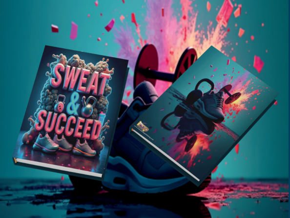 💪 SWEAT & SUCCEED - Fitness Journey Notebook 🏋️‍♀️
