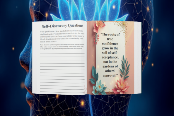 🧠 BREATHE & BECOME - Mental Health Reflections Notebook 🌸 - Image 3